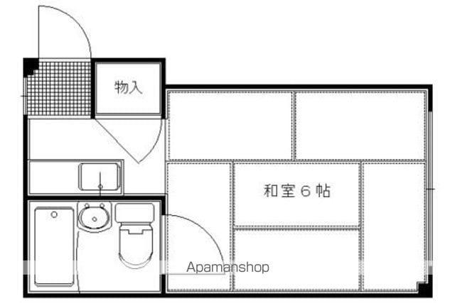生駒ハイツ(ワンルーム/3階)の間取り写真