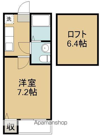 グランコンフォール宮城野(1K/1階)の間取り写真