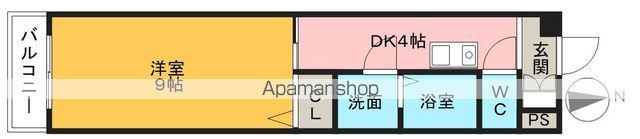 セレーノGF(1K/1階)の間取り写真