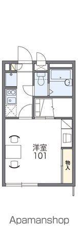 レオパレススジャク(1K/1階)の間取り写真