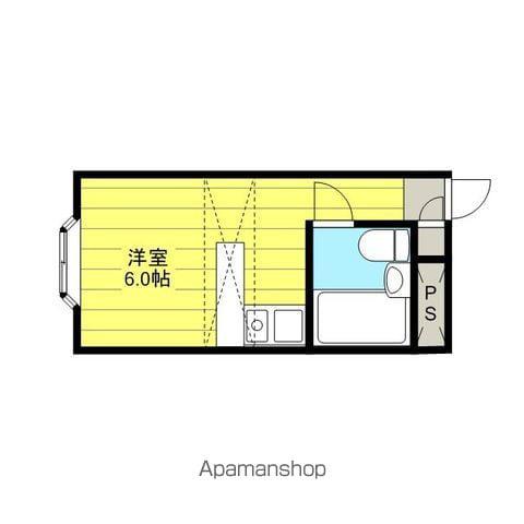 ベルピア久喜第7(ワンルーム/2階)の間取り写真