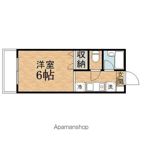 高幡シティ(ワンルーム/2階)の間取り写真