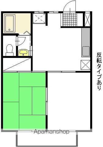 S・ファミーユ(2DK/2階)の間取り写真