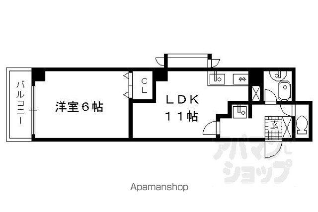 サンモリタ(1LDK/2階)の間取り写真