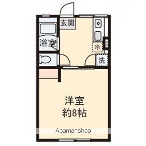 サンライフ(1K/1階)の間取り写真