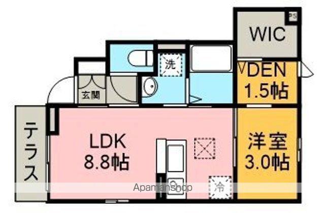 ソレアード(1LDK/1階)の間取り写真