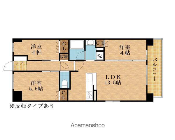 アーバンパーク淡路(3LDK/6階)の間取り写真