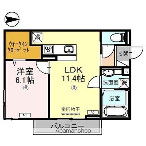 レフィーノ(1LDK/2階)の間取り写真