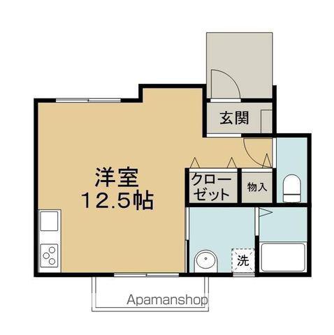 メゾンアグロス(ワンルーム/1階)の間取り写真
