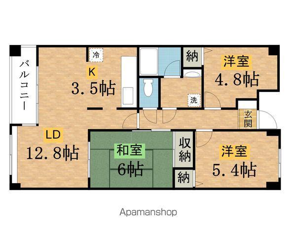 シルクフォルム(3LDK/2階)の間取り写真