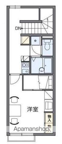 レオパレスキュルティ上林(1K/2階)の間取り写真