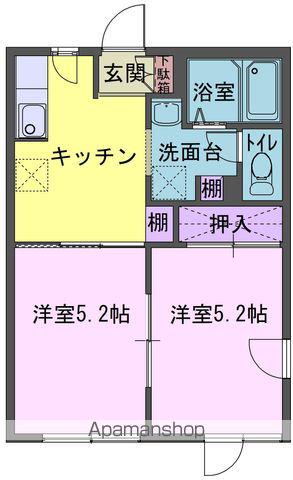 アビタシオンMⅢB(2K/1階)の間取り写真