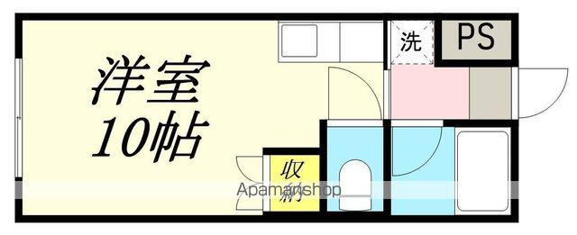 デュエル雅(ワンルーム/1階)の間取り写真