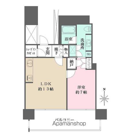 M.M.TOWERS THE サウス(1LDK/8階)の間取り写真