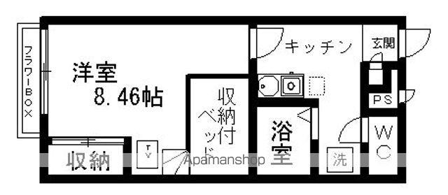 レオパレスデラシネ(1K/2階)の間取り写真
