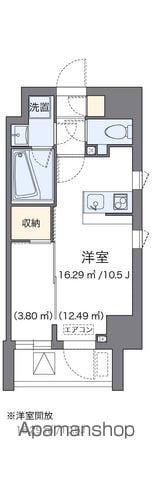 LOVIE麻布十番(ワンルーム/10階)の間取り写真