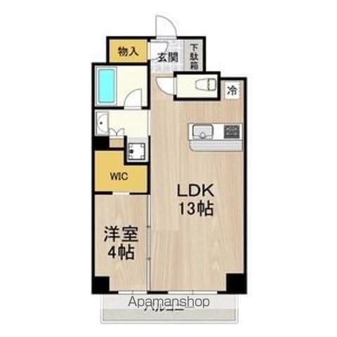 LEGALAND難波南(1LDK/3階)の間取り写真