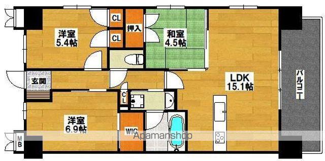 リビオ堺ステーションシティ(3LDK/13階)の間取り写真