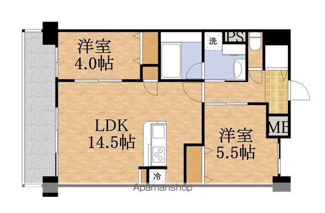 LIEN JOTO(2LDK/2階)の間取り写真