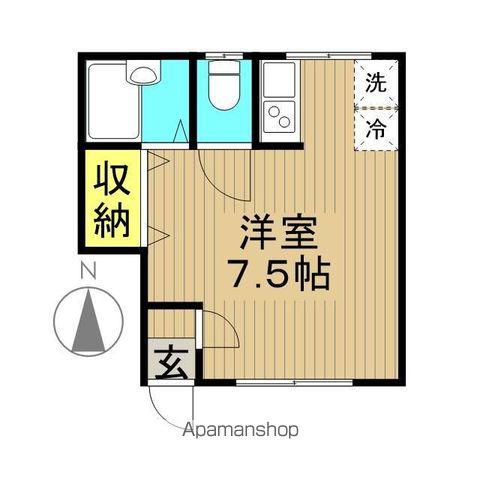 パインヒル11(ワンルーム/1階)の間取り写真