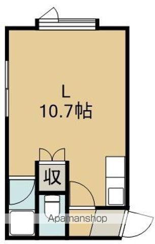 アルファヒルズⅠ(ワンルーム/1階)の間取り写真