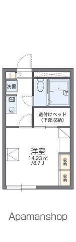 レオパレスエムス(1K/1階)の間取り写真