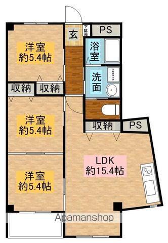 リバーフロント桜之宮(3LDK/5階)の間取り写真