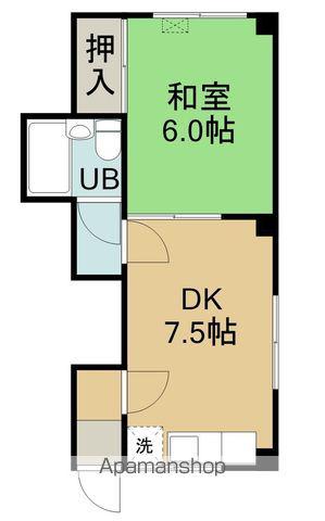 コーポ泉州(1DK/2階)の間取り写真