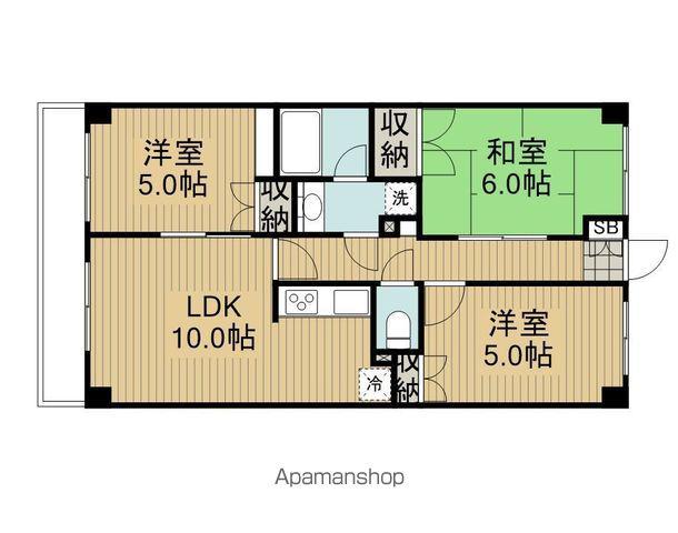 ロイヤルマリーンハイム(3LDK/3階)の間取り写真