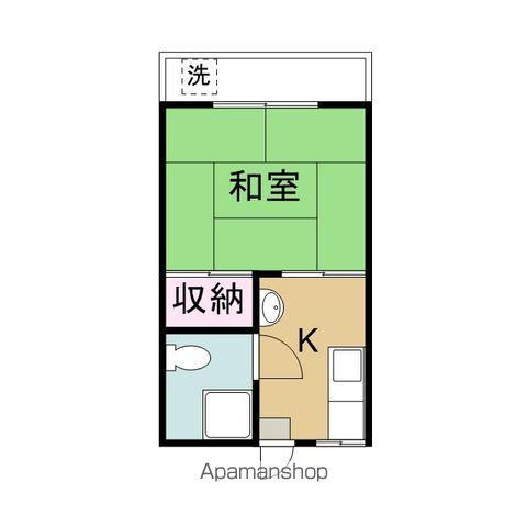 メイプル山路(1K/1階)の間取り写真