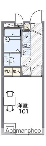 レオパレス開陽(1K/1階)の間取り写真