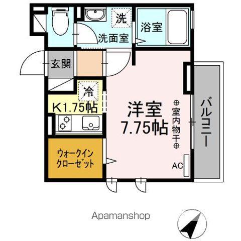 プランドールメゾン 1号館(1K/3階)の間取り写真