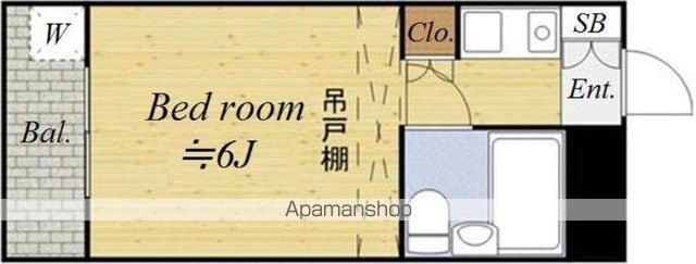 メゾン・ド・武蔵野(ワンルーム/1階)の間取り写真