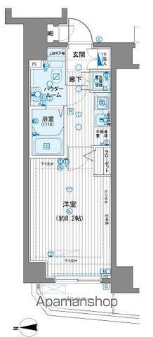 メインステージ田端参番館(1K/3階)の間取り写真