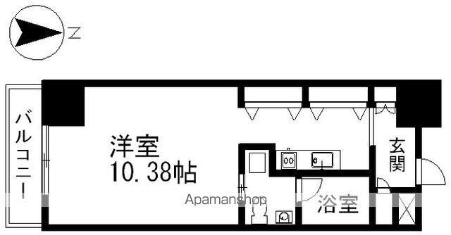 N.S.ZEAL泉(ワンルーム/11階)の間取り写真
