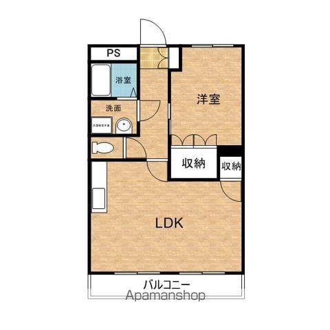 リュミエール(1LDK/2階)の間取り写真