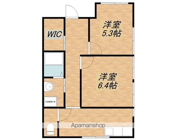 学生の宿(2DK/2階)の間取り写真