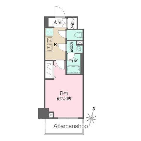 ベルフェリーク木場(1K/5階)の間取り写真