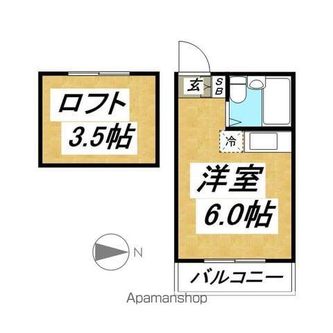 柄本コーポ(ワンルーム/2階)の間取り写真