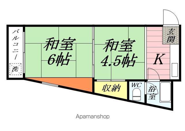 泉マンション(2K/2階)の間取り写真