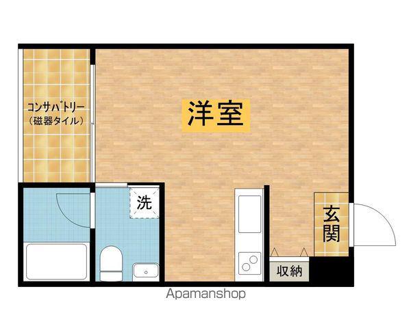 ガーデンズフラット(ワンルーム/3階)の間取り写真