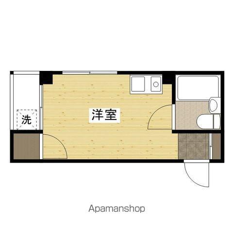 アメニティ西原(1K/4階)の間取り写真