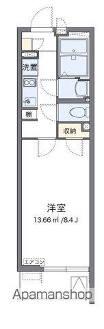 クレイノルナ ルミエール三郷(1K/3階)の間取り写真