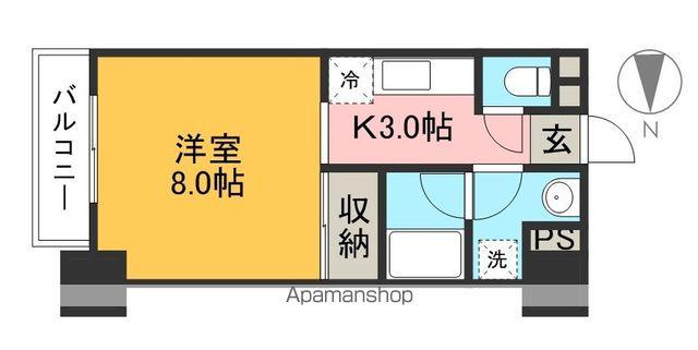 セントビレッジ(1K/5階)の間取り写真