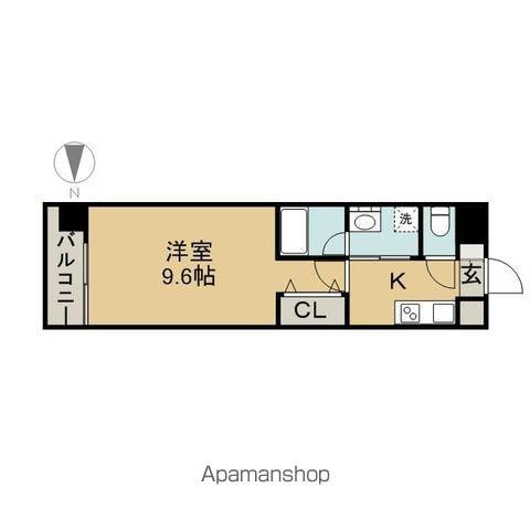 ARTIZA 上前津2(1K/11階)の間取り写真