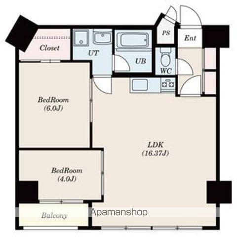 SーFORT乙川 実施中(2LDK/5階)の間取り写真