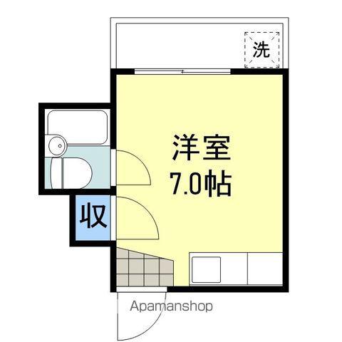 サンコーポ(ワンルーム/2階)の間取り写真