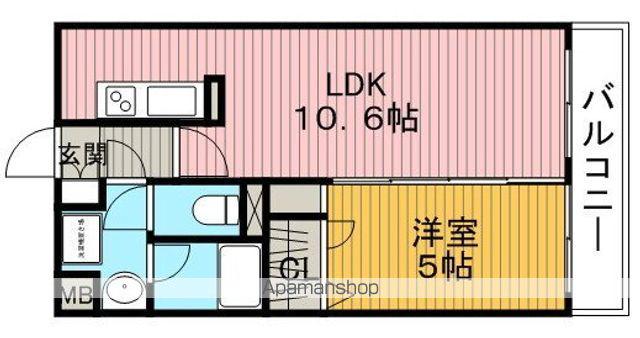 アーバネックス豊中桜塚(1LDK/4階)の間取り写真