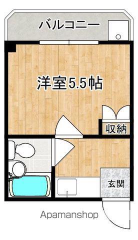 コーポ諏訪(1K/3階)の間取り写真