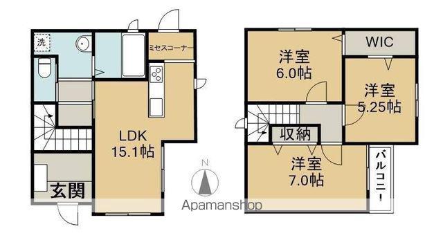 名鉄津島線 甚目寺駅 徒歩35分 2階建 築6年(3LDK)の間取り写真